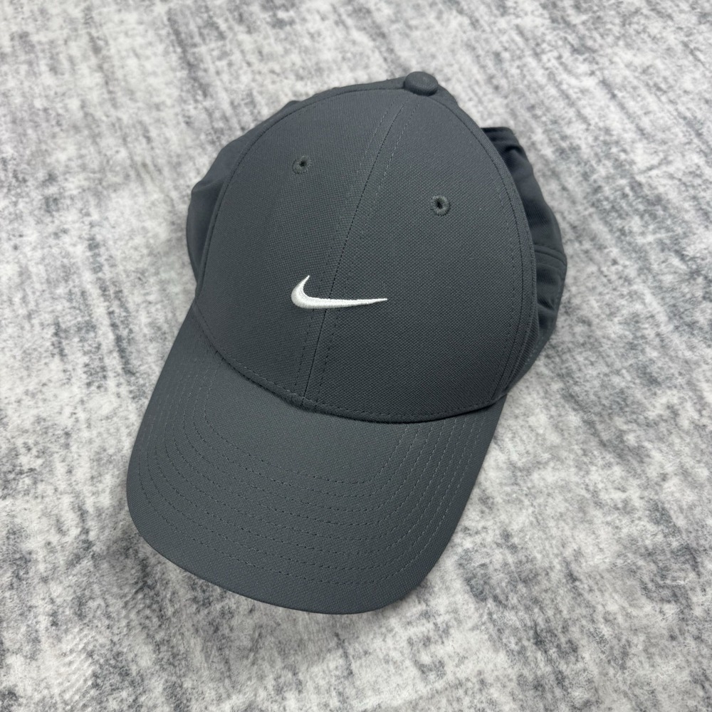 Nike Hat Dri-FIT Mens OSFM Grey Technical Performance Golf Sportswear